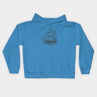 Sailing ship Kids Hoodie